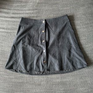 Kendall and Kylie blue suede skirt